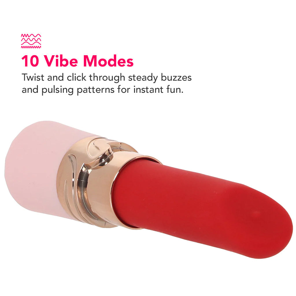 Dahlia vibrador en forma de pintalabios
